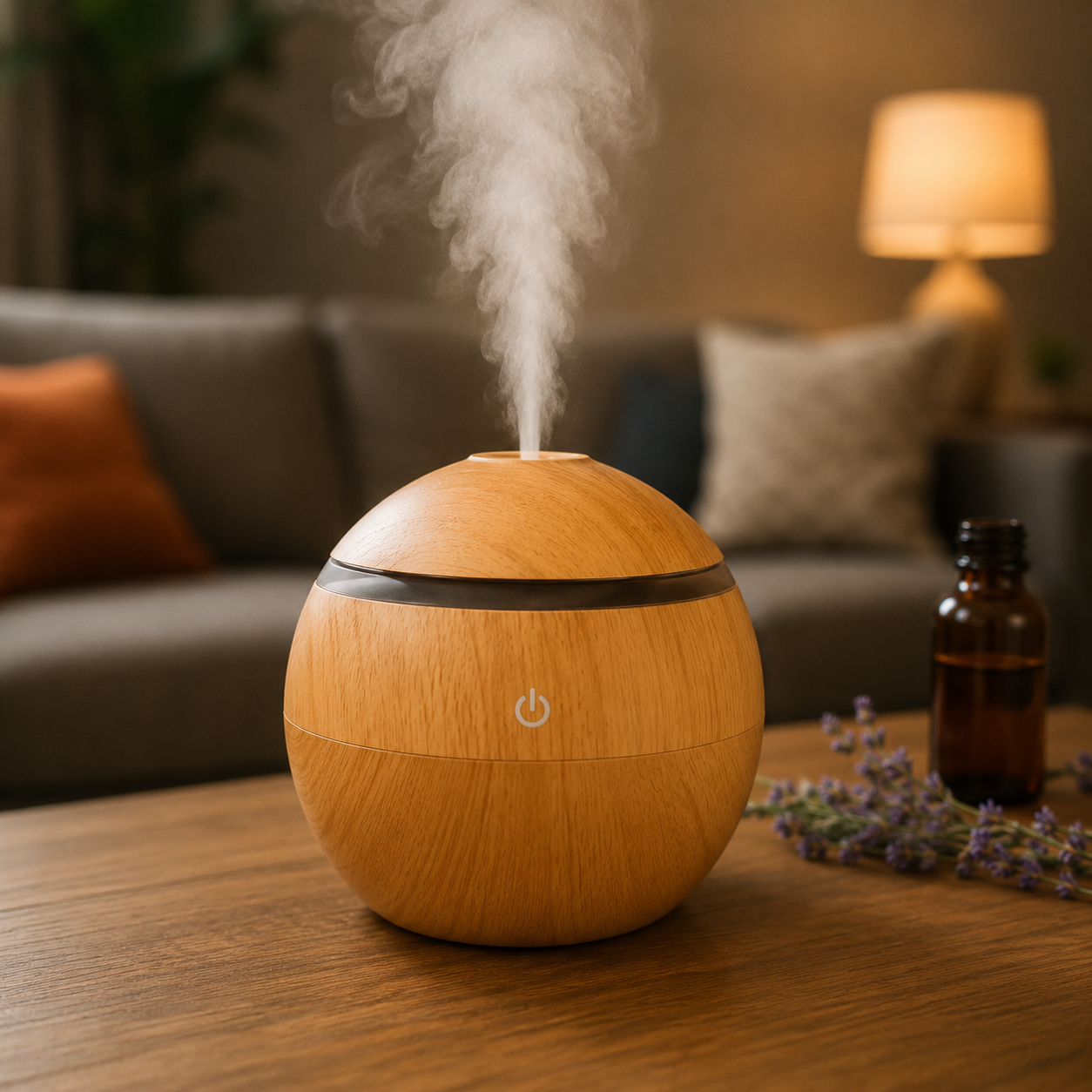Aroma Mist Wood Humidifier