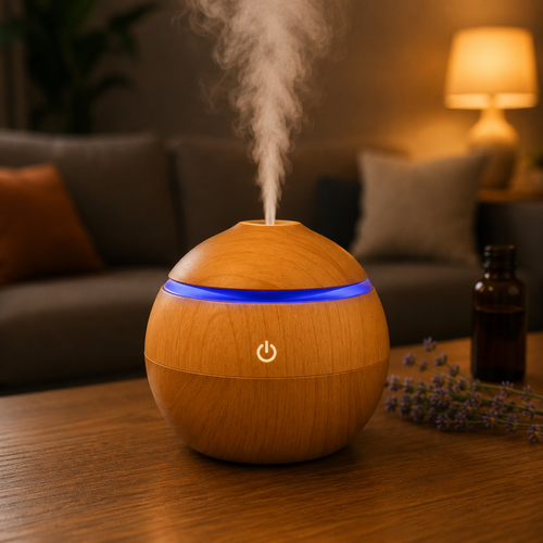 Aroma Mist Wood Humidifier