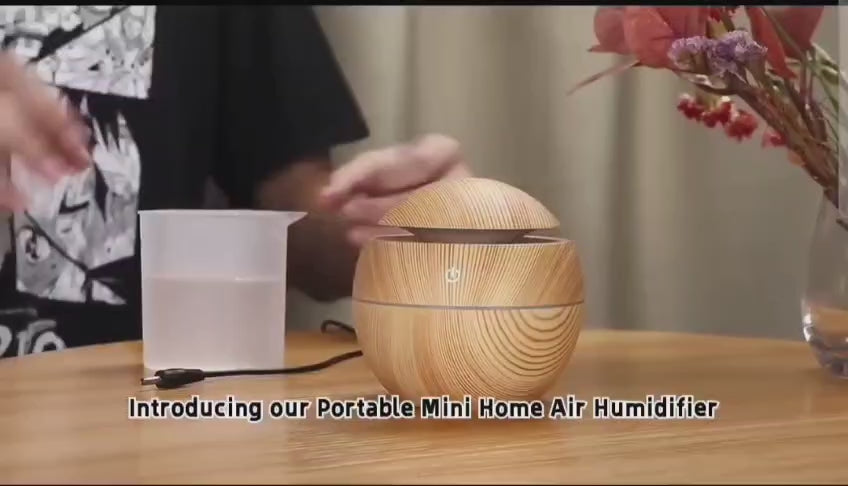 Aroma Mist Wood Humidifier