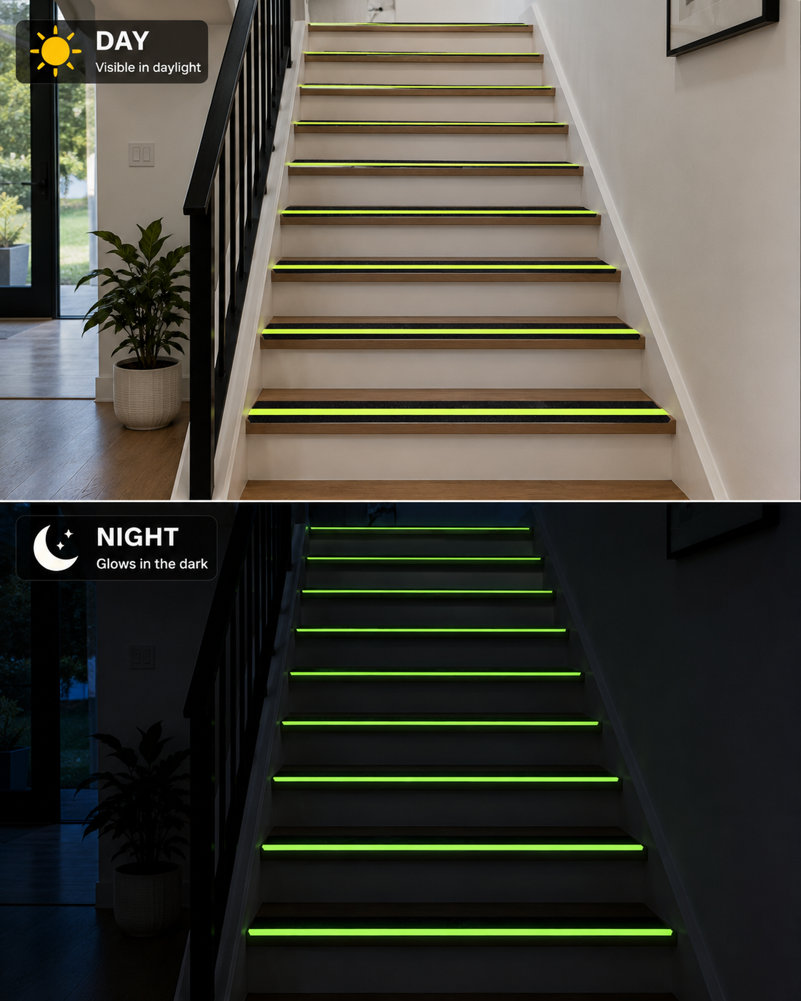 GlowSafe Anti-Slip & Glow-in-the-Dark Safety Tape